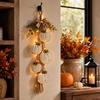 Pompoenvormige wanddecoratie met verlichting, 2D Halloween herfsthanger voor thuis
