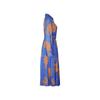 Abito da Donna Primavera e Autunno Moda Blu Temperamento Elegante