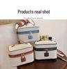 2024 Trendy Large-Capacity Metal Label Makeup Bag Organizer