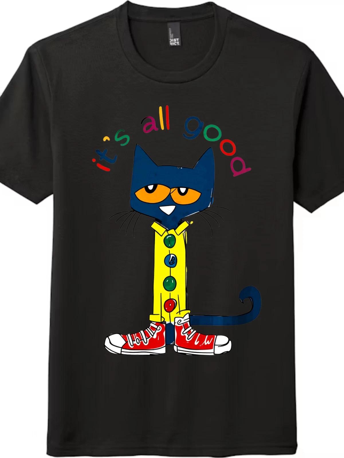 It s All Good Pete the Cat Kids Statement Graphic T-Shirt XL
