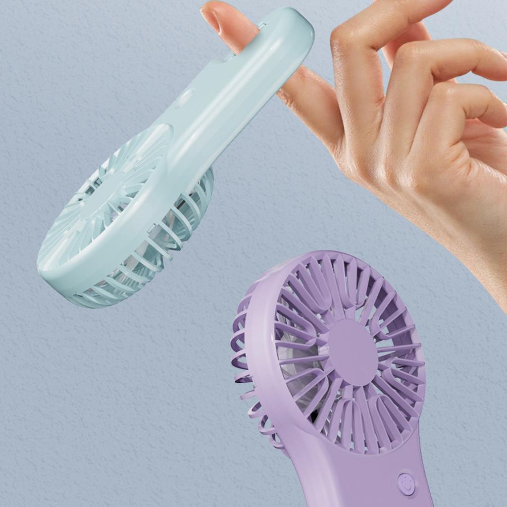 Handheld Fan With Long Battery Life, Ultra-portable Stand, Outdoor USB Charging, Hiking Hook, Small Fan