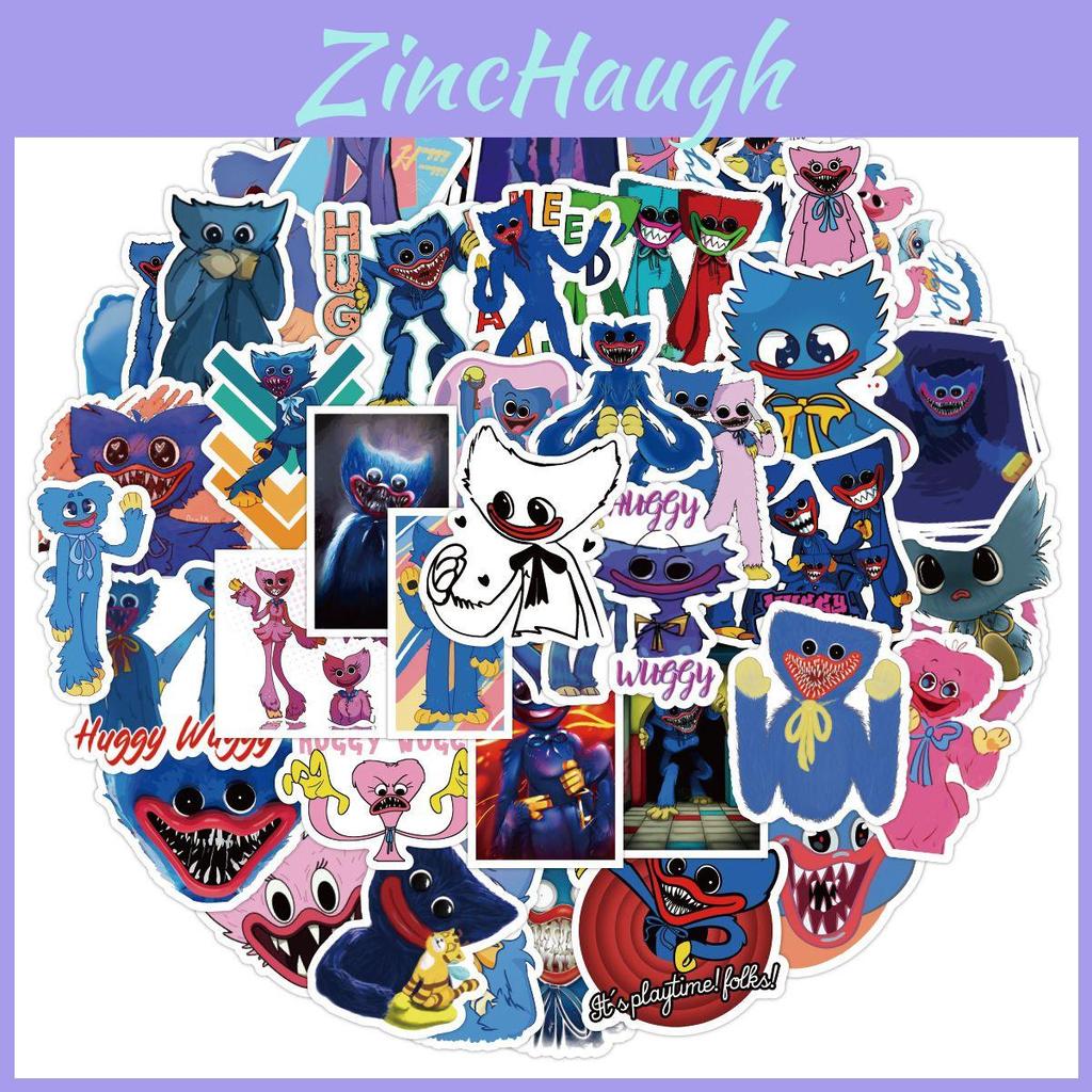 Poppy Playtime Huggy Wuggy Pvc Stickers 50pcs Waterproof Anime Graffiti Decals For Laptop Skateboard And More