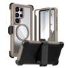 Three Anti-magnetic Mobile Phone Case for Samsung S26Ultra Bracket Protective Case A37 Anti-drop S25 All-inclusive 24