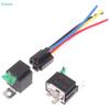 4/5 Pin SPST Fuse Relay For Car Truck Waterproof 12V 24V 30A Fuse Relay Switch With 14AWG 16 AWG Wire