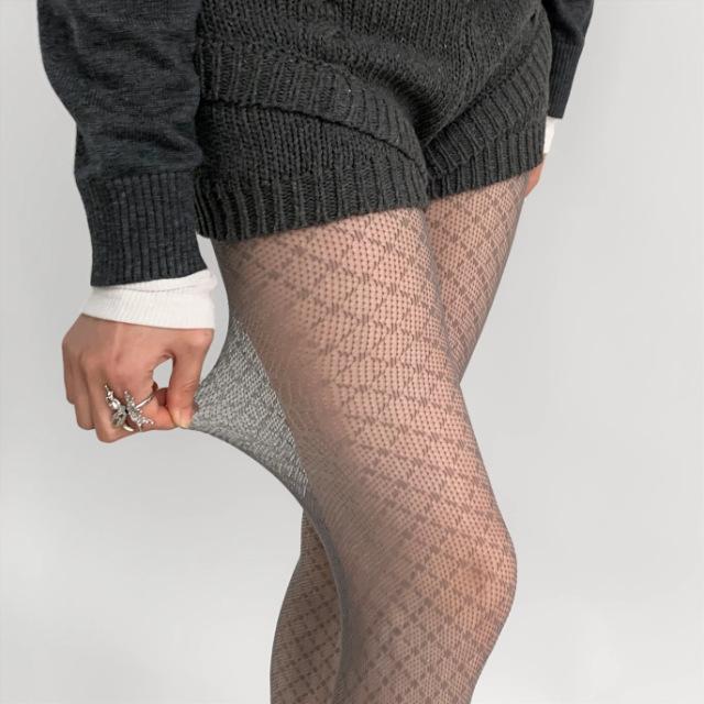 Women's Sexy Pantyhose With Hollowed Out Mesh Lace Pantyhose