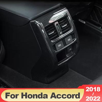 For Honda Accord X 10th 2018 2022 Hybrid ABS Car Rear Air Conditioning Vent Outlet Frame Cover Trim Accessories