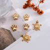 4Pcs Cute Crystal Pet Paw Charms Stainless Steel Turtle for Jewelry Making DIY Earrings Bracelet Necklace Supplies Accessories