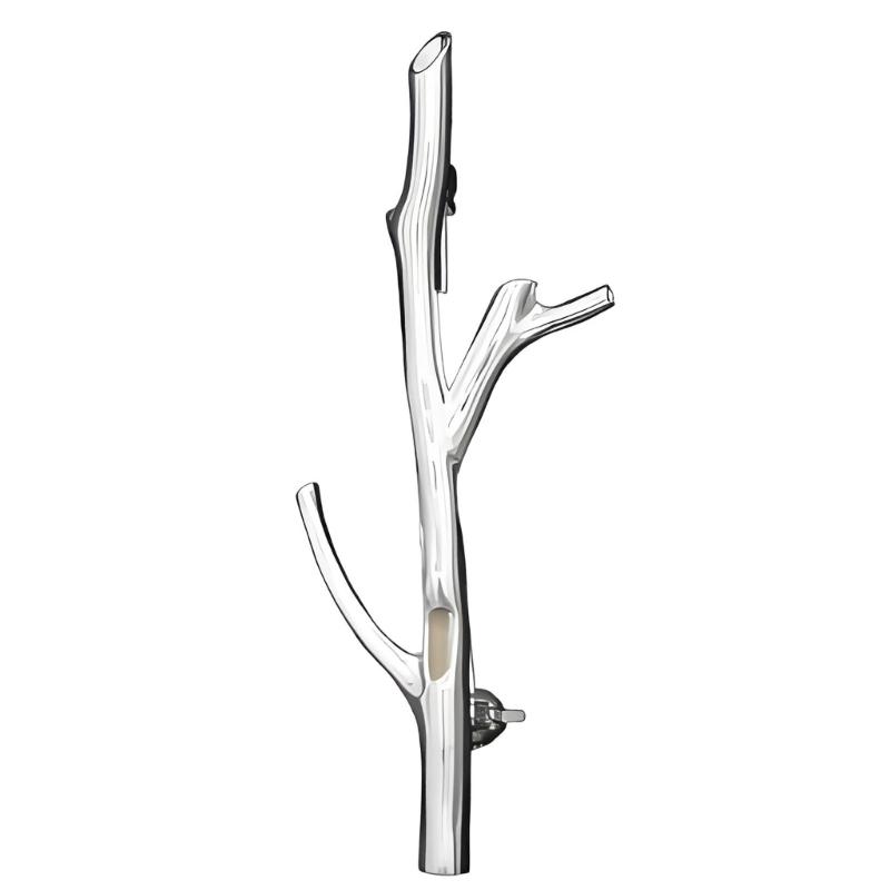 

Corsage Decorative Bouquet Holder Wearable Flower Insert Brooch Branch Shape Metal Lapel Pin for Wedding Parties Decors 1