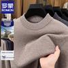 ROMON Men's Premium Merino Wool Crew Neck Pullover Sweater