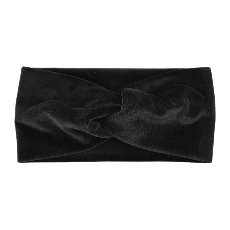 

Бархатная скрученная эластичная повязка для йоги, повязка для мытья лица и макияжа One Size