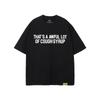 Unisex Oversized Cotton T-Shirt With Bold Letter Print Loose Fit Streetwear Tee Casual Wear