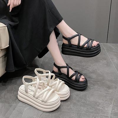 Damen-Strandsandalen mit hohlem Absatz