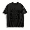 Welcome 2026 Happy New Year Printed Casual Holiday Sweatshirt Pure Cotton T-shirt