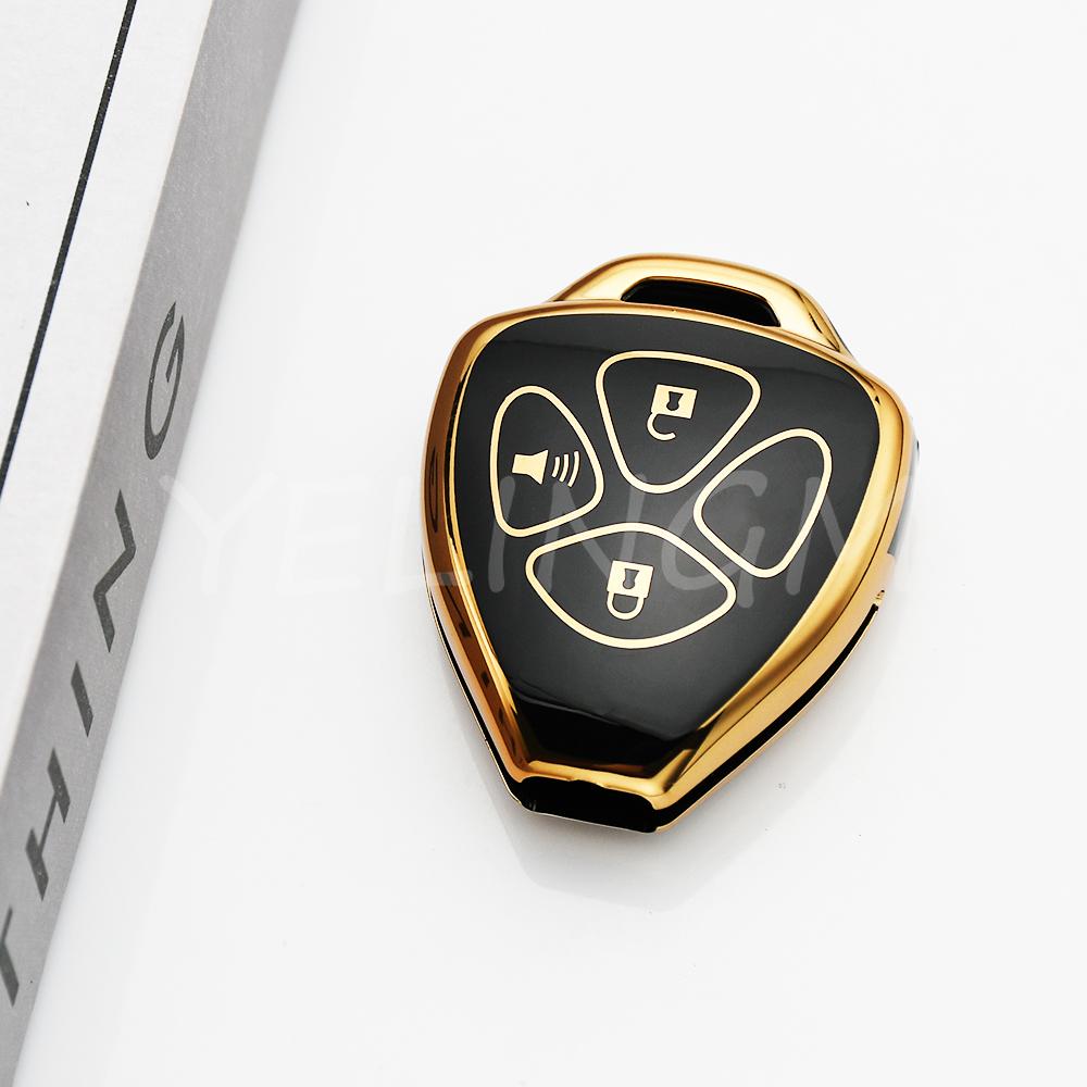 2/3/4Buttons Auto Key Shell For Toyota Corolla Vios Camry Yaris Rav4 Hilux Cruiser Fortuner Fob Holder Bag Car Key Case Cover