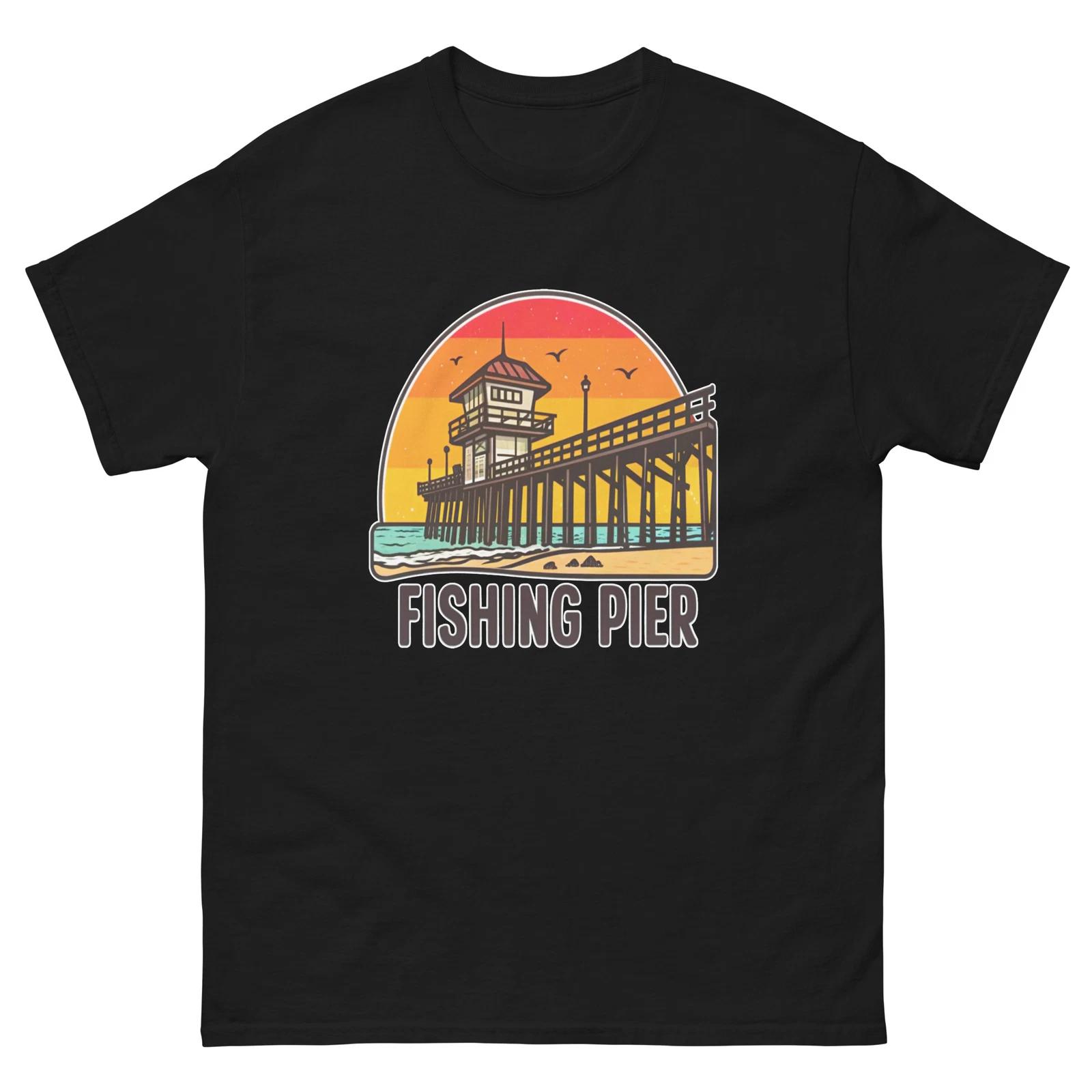 

Fishing Pier Object Place Item Urban T-Shirt 3XL