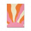 Pink and Orange Posters Dormitory Wall Art Painting Flowers Bright 70s Aesthetics Picture Nordic Living Room Home Decoration