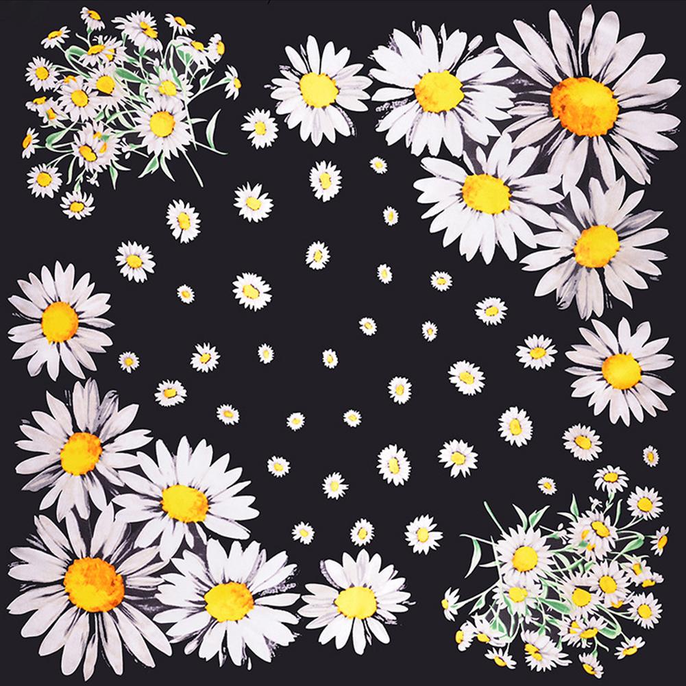 Women Malaysia Floral Printing Square Scarf