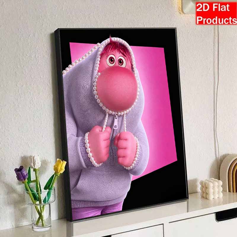Disney Inside Out Pearl Art Kit Gaga Creative Pearl-Style Art Painting 5D DIY Pearl Embroidery Mosaic Cross-Stitch Kit for Home Decor