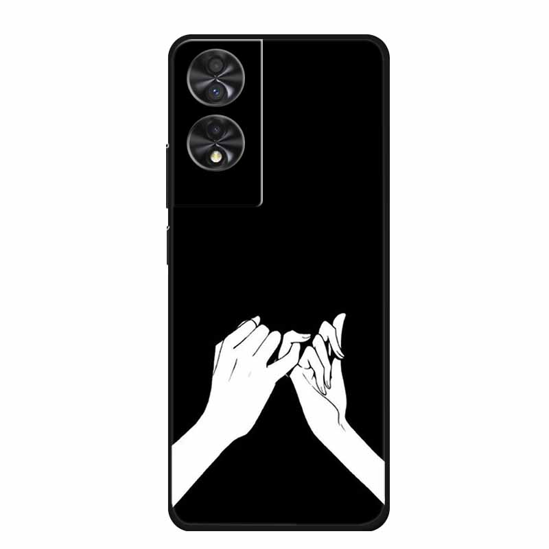 Pouzdro na telefon pro TCL 40 NxtPaper Zadní kryt Pouzdro 6,78" Funda Černý silikon Měkké Coque Pro TCL 40 NxtPaper Pouzdro Skořepina Nárazuvzdorné