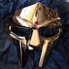 MF DOOM-maske Gal-skurk stålansiktsrustning Middelalderhåndsmidd maske Hyllest til MF Doom