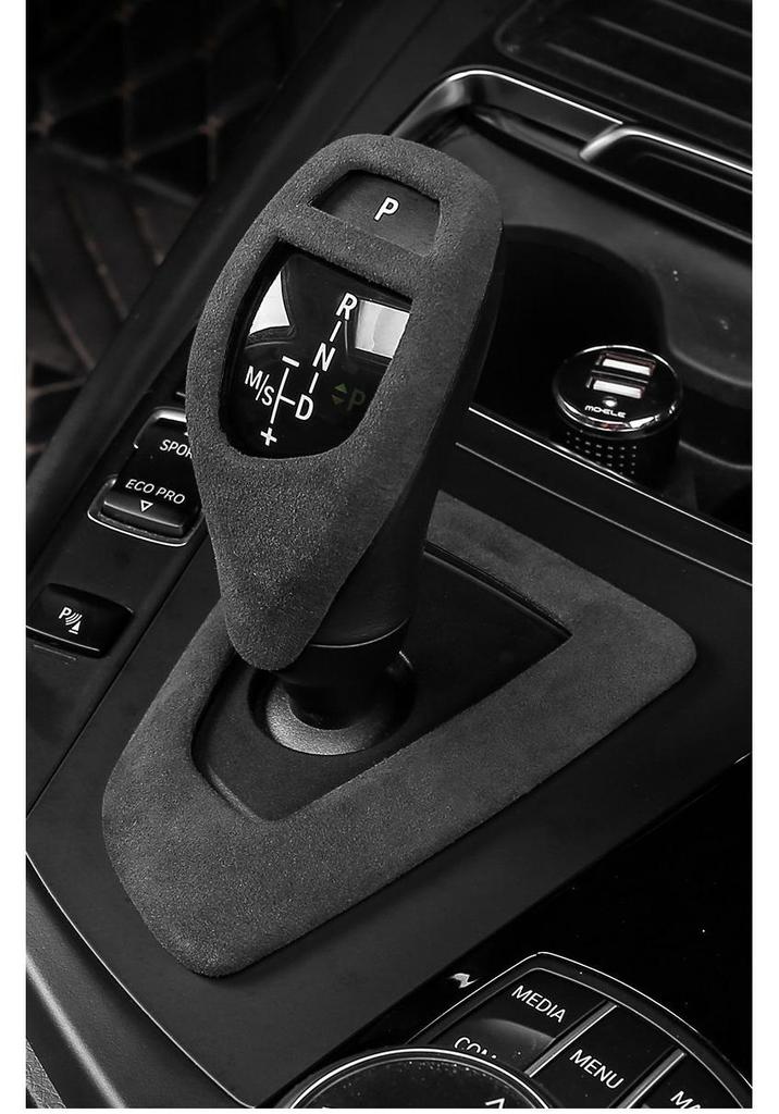 Suede Gear Shift Knob Cover for BMW 3 & 5 Series E60 Interior Upgrade