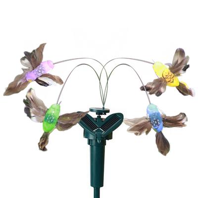 Garden Butterfly Decor Indoor Outdoor Solar Flying Butterflies Garden Ornaments Waterproof Creative Craft for Farmland Courtyard