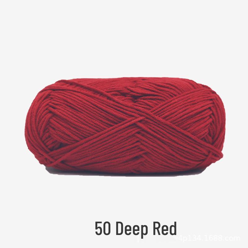 Xue Feier 4-Ply Cute Doll Milk Cotton Combed Yarn for Crochet and Knitted Bags