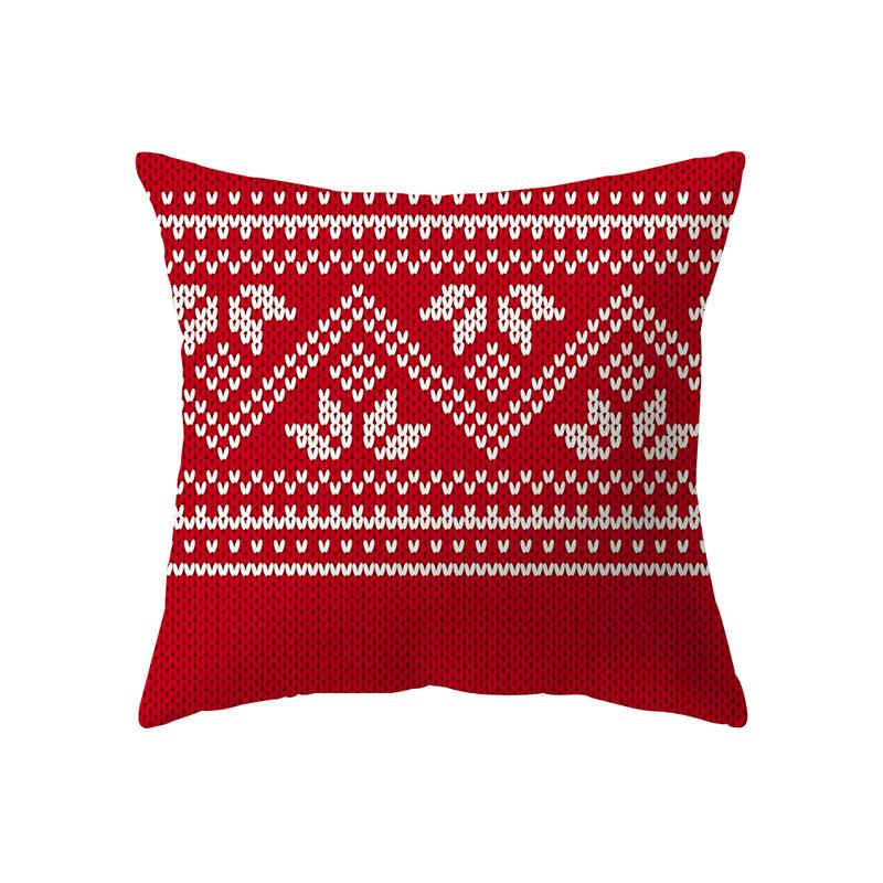 Home Decoration Merry Christmas Santa Claus Print Pattern Cushion Cover Home Living Room Sofa Decoration Pillow Pillow Cover