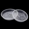 10Pcs Plastic Flower Pot Drip Trays Clear Round Shape Creative Saucers Decor