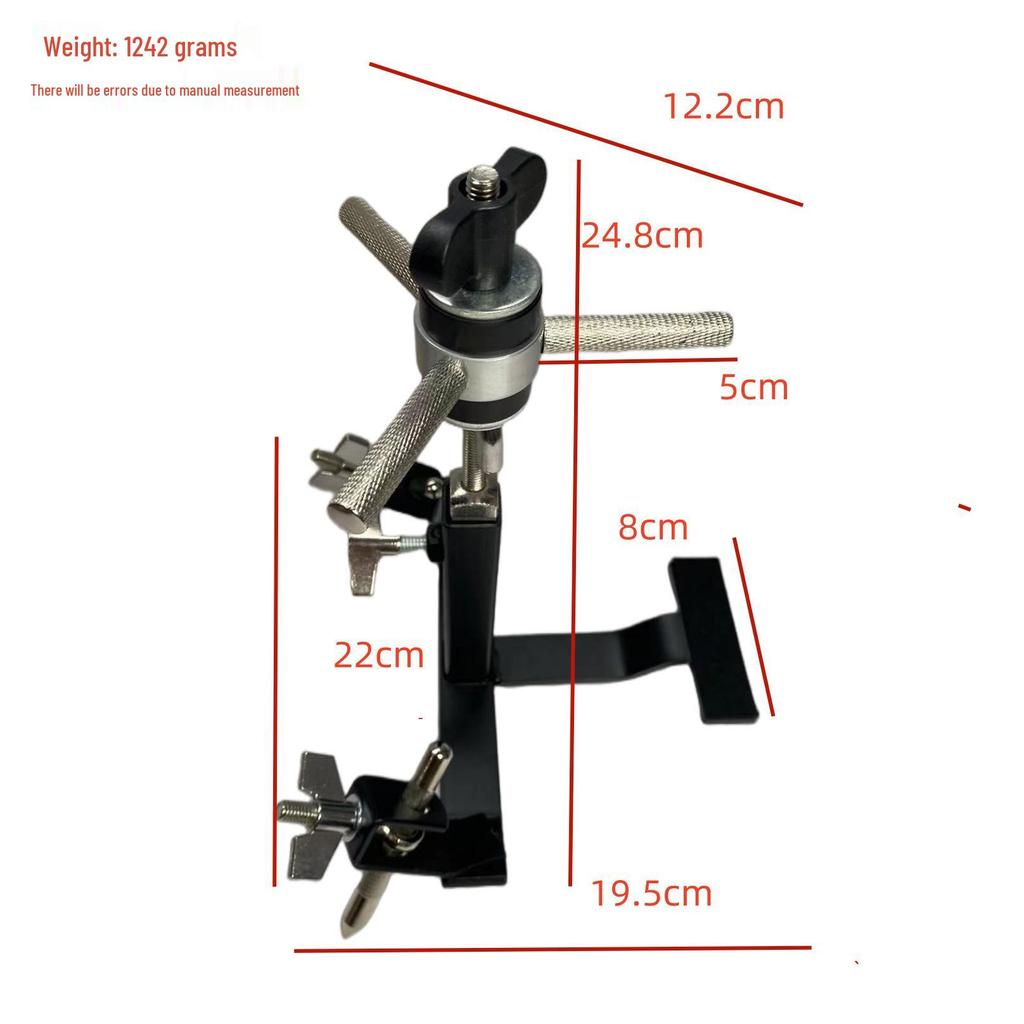Jazz Drum Cymbal/Cowbell/Woodblock Stand: Multifunctional Percussion Workstation