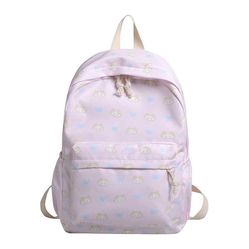 New 2025 Summer Large Capacity Double Shoulder Cute Class Schoolbag Small Fresh Girl Casual Backpack Light Wholesale