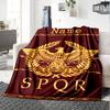 Customiz Name Personality SPQR logo Blanket Soft &Warm Sofa Office Bed Travel Lunch Break Blanket, Gift Suitable All Seasons