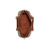 COACH Revel Artificial Leather Dome Bag, Shoulder Bag, Crossbody Bag, Handbag Medium Women's Brown & Yellow & Rusty Red CC414-B4NQ4