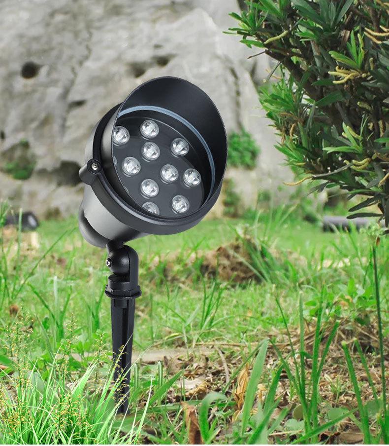 Outdoor Waterproof Plug-In Spotlight for Gardens and Lawns