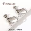 14K/18K Gold Plated Brass Screw Clip Earring Converters,Clip-on Earring Findings Non Pierced Earring Components For DIY Earring