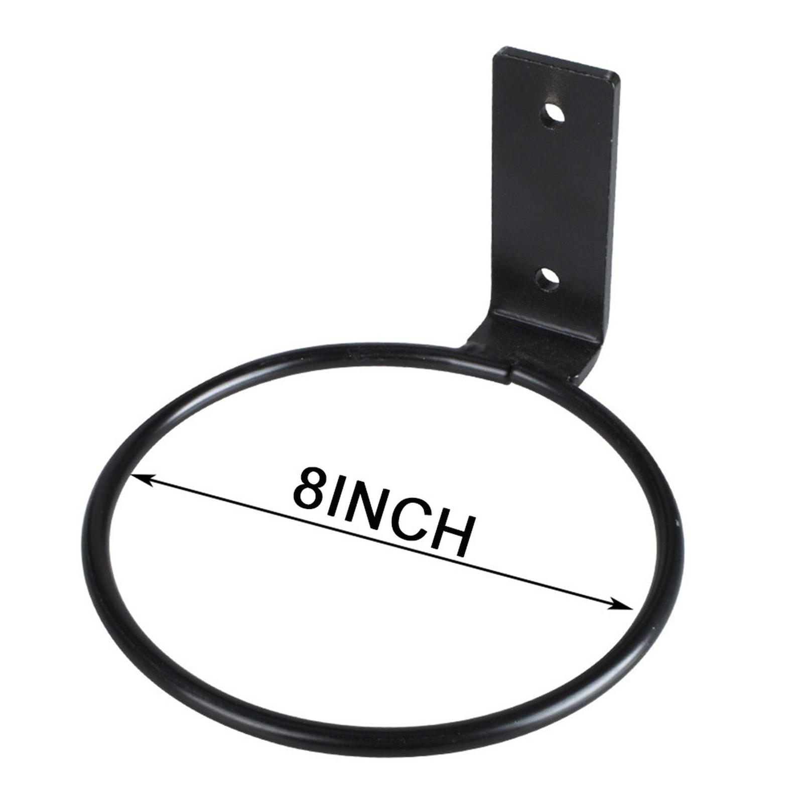 

Flower Pot Trays Wall Mounted Pot Ring Holder Metal Planter Hooks Hangers Wall Bracket Plant storage rack Garden One Size