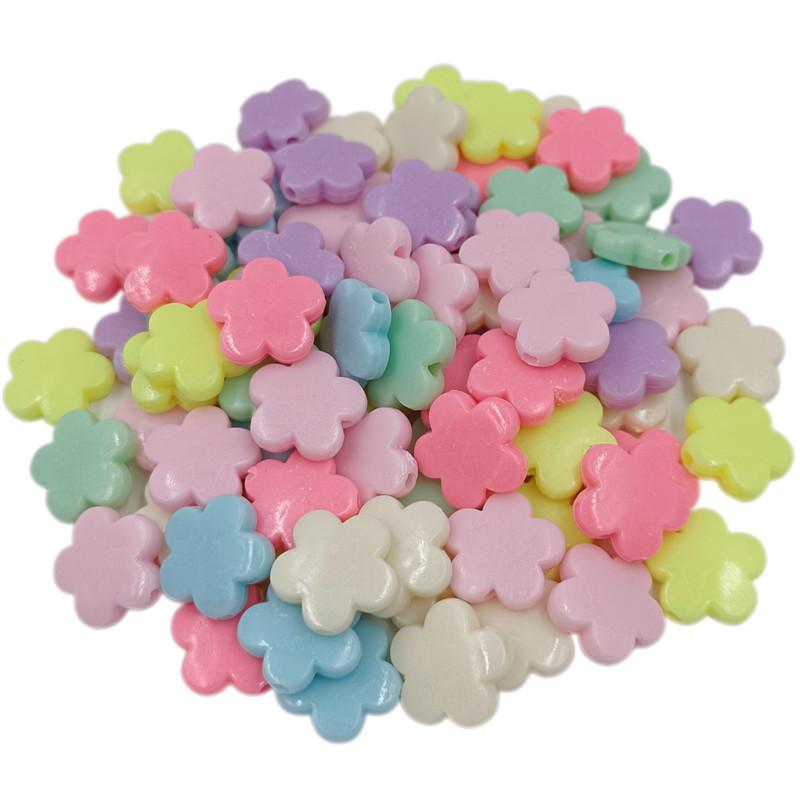 

Приналежності для вечірок для дому Підвіски Розпірні намистини Нові для виготовлення ювелірних виробів Різнокольорові квіткові намистини у формі серця Барвисті блискучі акрилові 20 шт. 3