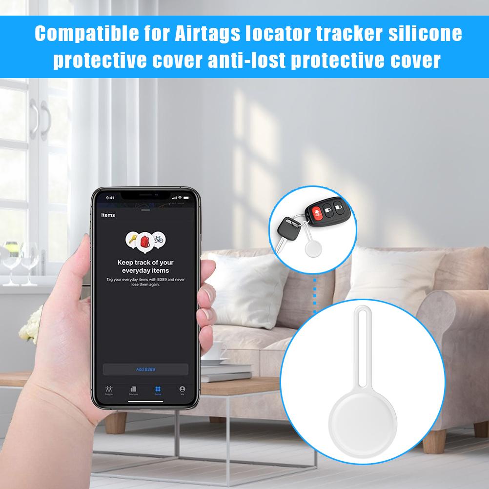 Silicone Protective Cover Anti Lost Protective Case Compatible for Airtags Locator