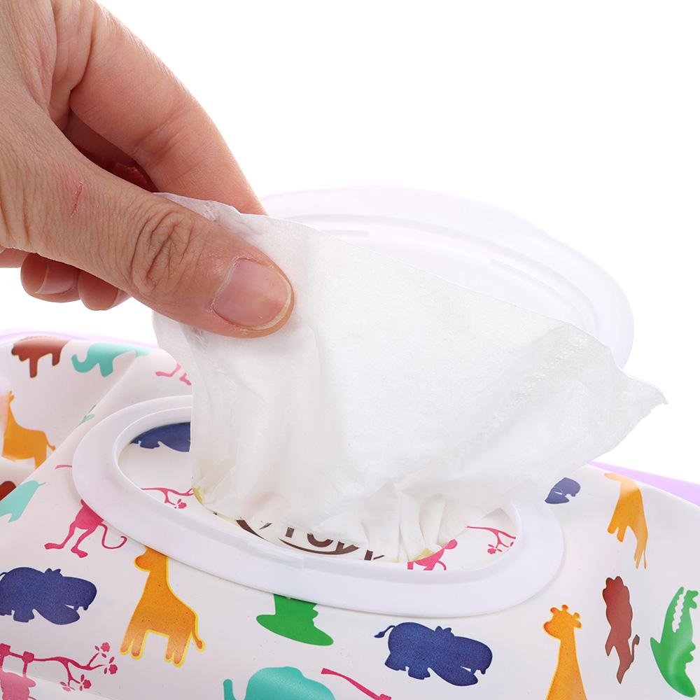 Flip Cover Cosmetic Pouch Stroller Accessories Napkin Storage Boxes Useful Tissue Box