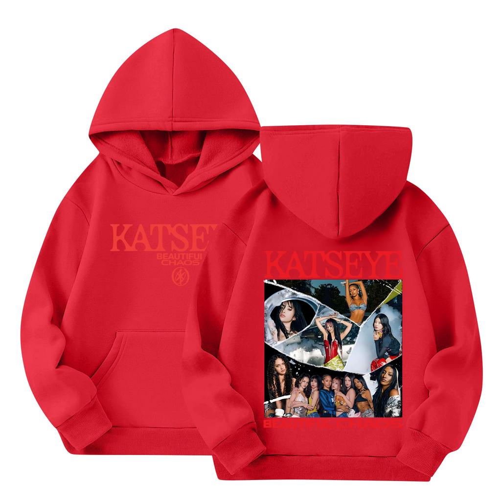 Children's Hooded Gradient Printed Long Sleeved Sweatshirt Loose Women's Sweatshirt  Sweatshirt