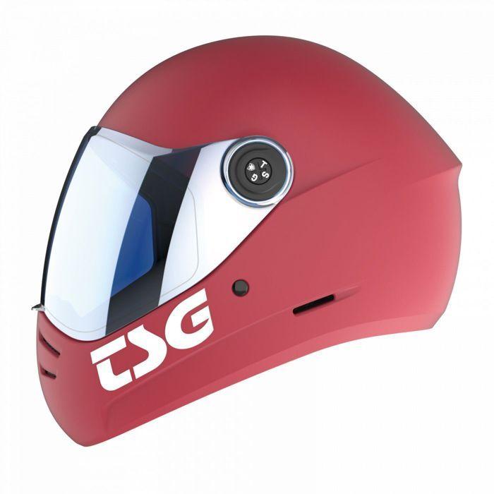 Casque De Skate - TSG - Pass 2.0 - Rouge - Polycarbonate - Mixte