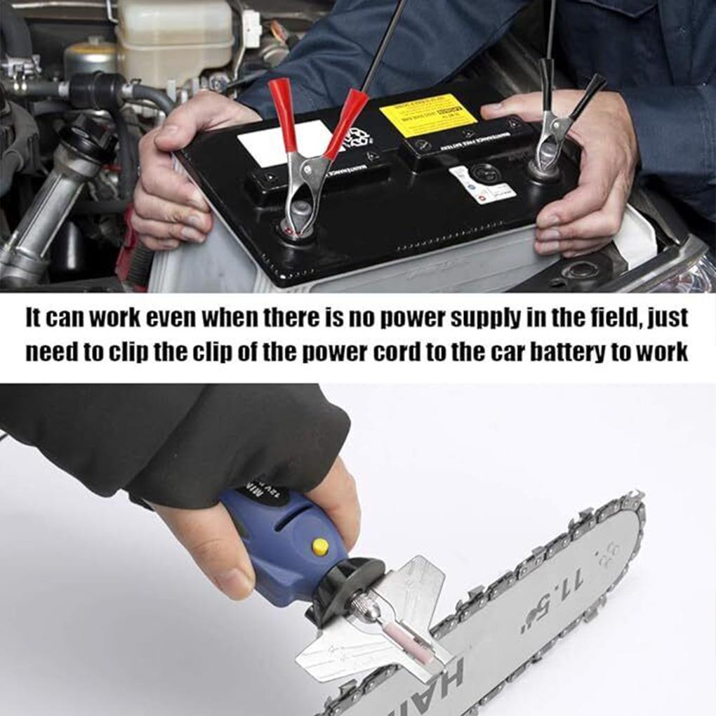 Chain Anywhere With Electric Chain Saw Sharpening Kit Chain Saw Sharpener Electric Chain Sharpening