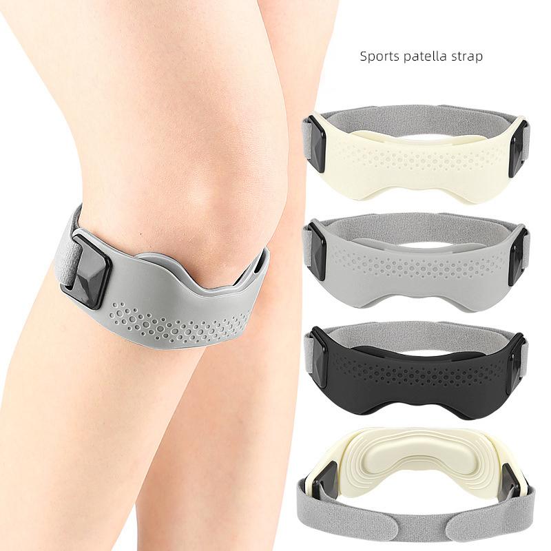 1Pcs Silicone Patellar Tendon Support Strap Adjustable Knee Support Pads For Men Women Sports, Running, Tennis, Jumpers Knee