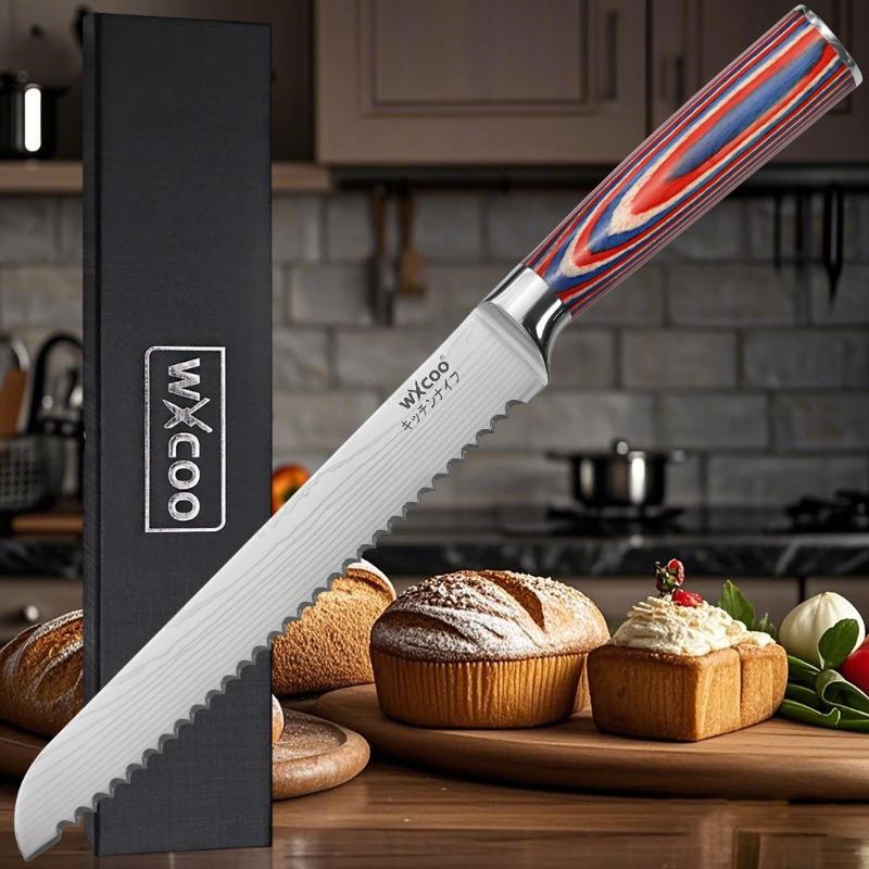 5Cr15MOV Edelstahl Kochbeilmesser Damastmuster Küchenmesser Japanisches Santoku Messer Set Universal Schneidwerkzeug