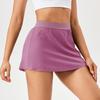 Women's Fake Two Piece Sports Short Skirt Tennis Skirt High Waist Golf Skirt Running Yoga Skirt With Pockets