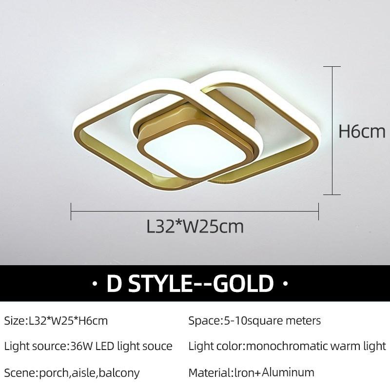 Moderne LED Gang-taklys Nodic Home Lighting Led Overflatemontert for soverom Stue Korridor Lys Balkonglys