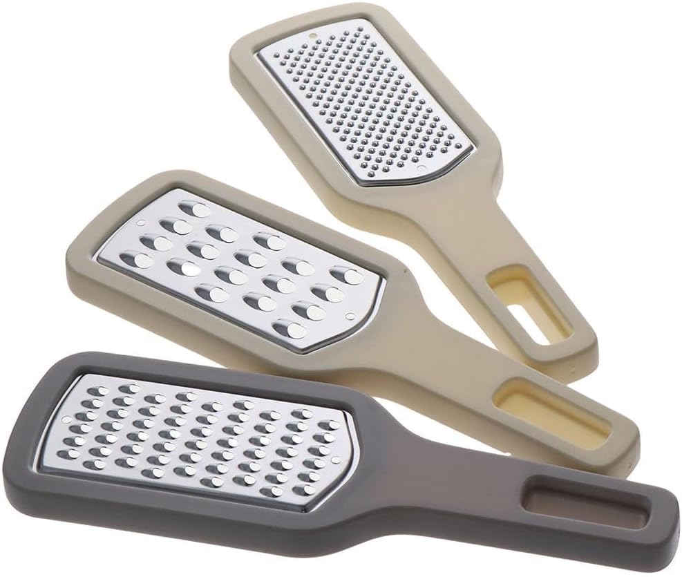RSINC Cheese Grater, Grater for Cheese Stainless Steel Food Shredder, Lemon Zester, Vegetable Grater, Cheese Shredder, Garlic Mincer (Set of 3)