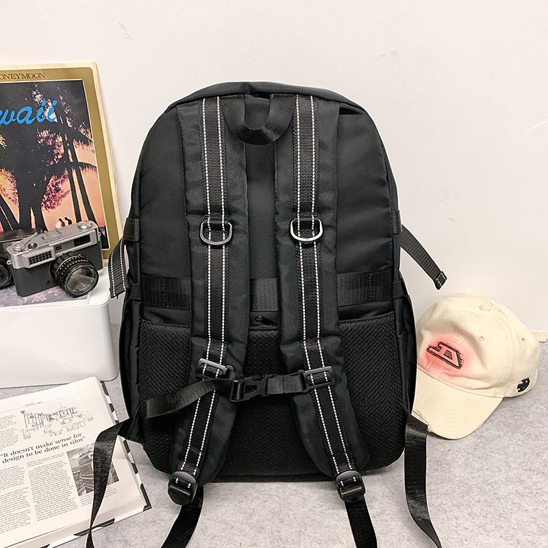 School bag high value tooling wind backpack couple contrast color leisure simple travel mountaineering large capacity