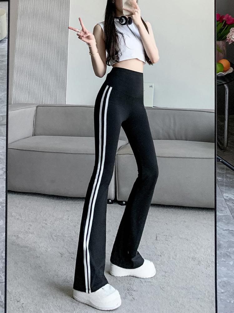 Dámské letní Slim Fit legíny Slim Fit Boční Slim Fit Dámské kalhoty Dámské kalhoty Ženy nosí Micro Flared Kalhoty Barbie Kalhoty