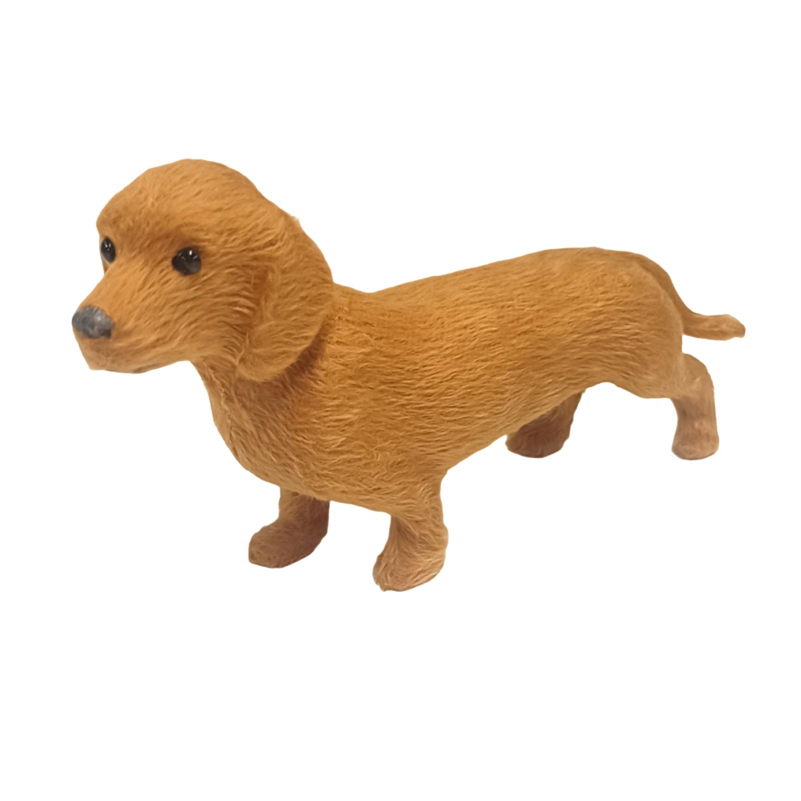 

Dachshund Stuffed Animal Skin-Friendly Plush Doll for Emotional Support Plush Pillow for Children Kids Boys Girls Room Decor темно-коричневого